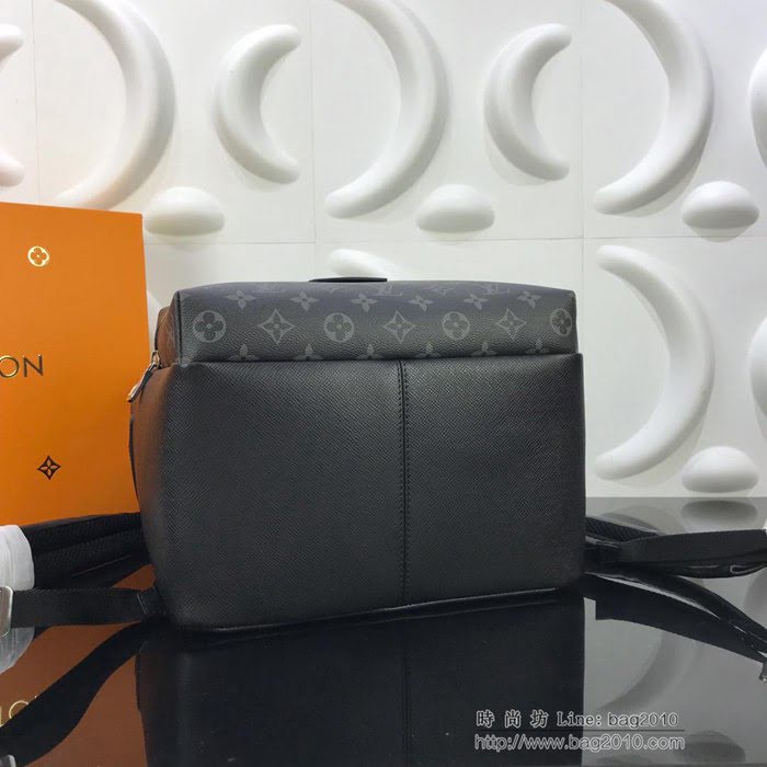 路易威登LV背包 頂級原單 M30227 Monogram 帆布 Taga皮革 Discovery 小號雙肩包 經典校園潮流設計  ydh2631